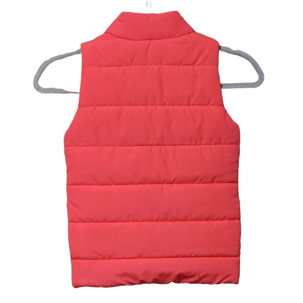 Puma puffy vest bright orange , Coral super front, outerwear, layer girls XS 5/6 - Picture 2 of 10